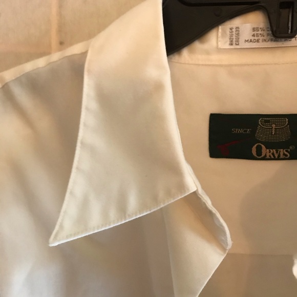 White animal print button down - Picture 2 of 6